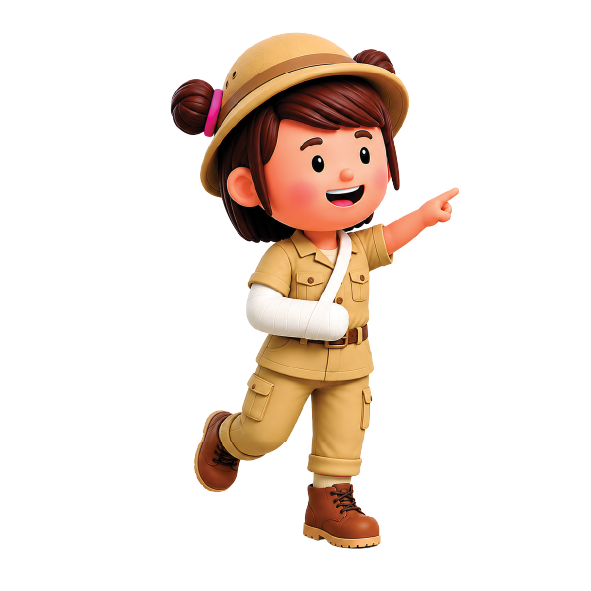 Niña exploradora, mascota del congreso